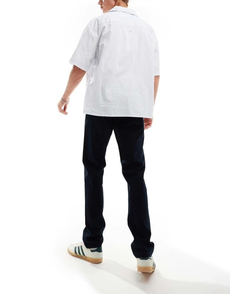French Connection Mens French Connection smart chino trousers in navy 2