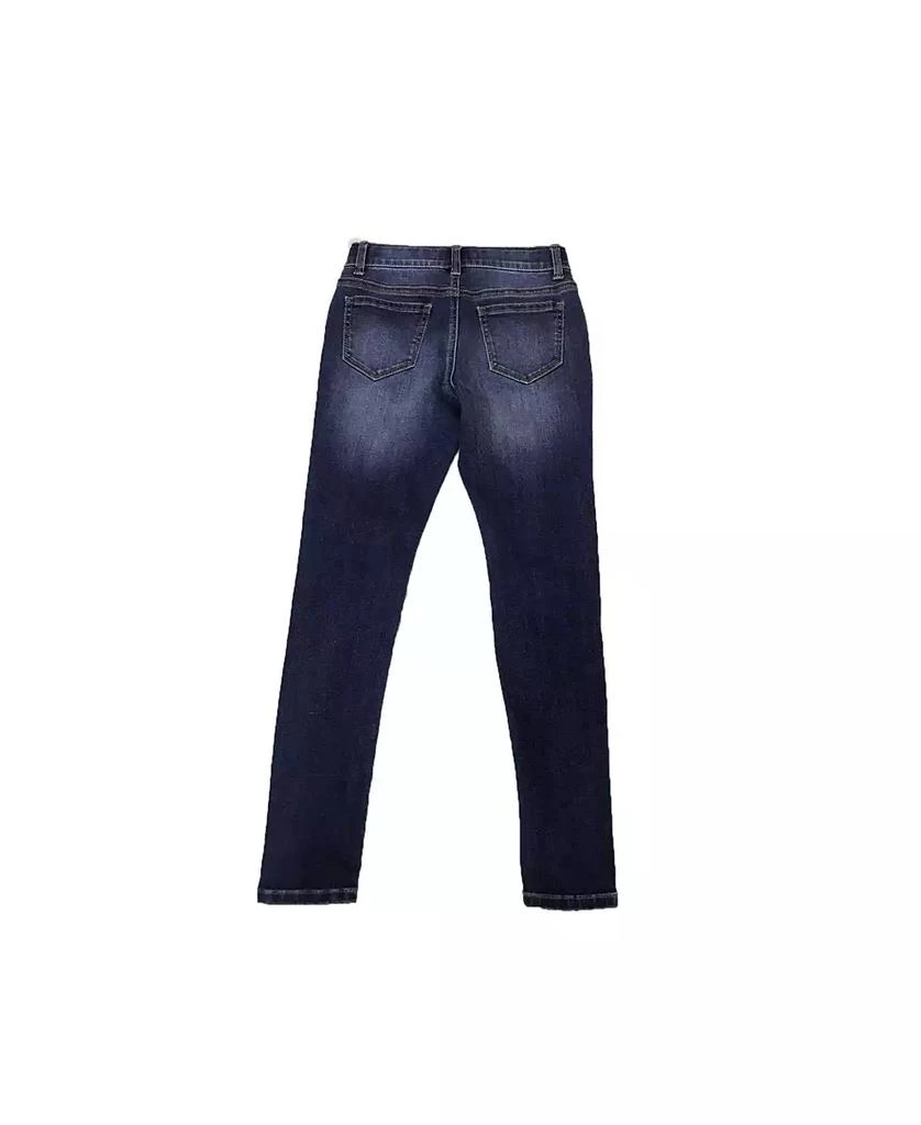Imperial Star Big Girls Destructed Denim Dark Wash Skinny Jeans 4