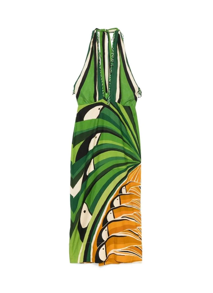 Farm Rio Toucan Tree Green Dress 1