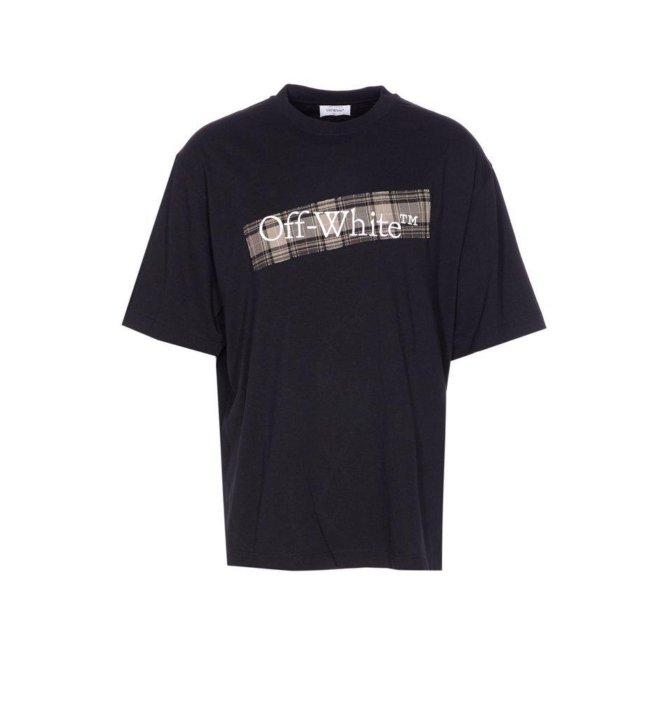 Off-White Off-White Logo Embroidered Crewneck T-Shirt