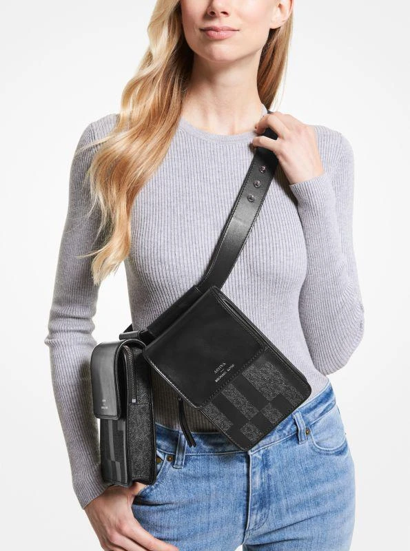 Michael Kors ASHYA X MICHAEL KORS Saga Signature And Leather Multi Bag 5