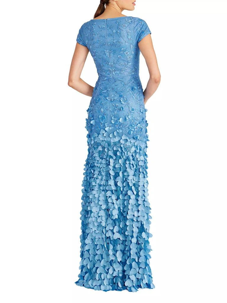 Theia Dawn Beaded Floral Gown 4