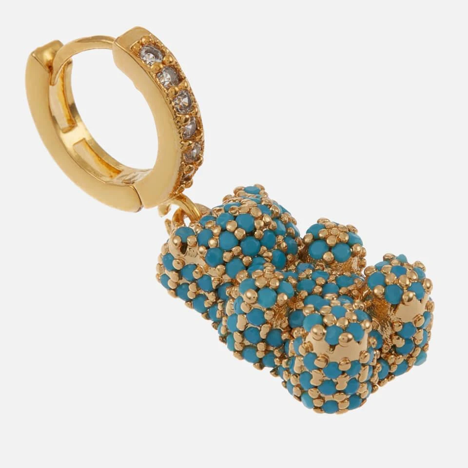 Crystal Haze Crystal Haze Mega Nostalgia Bear Gold-Plated Hoop Earring 3