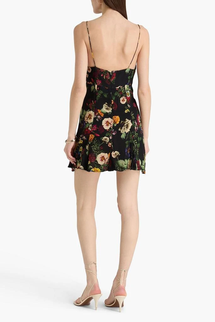 Alice + Olivia Julietta floral-print sateen mini slip dress 3