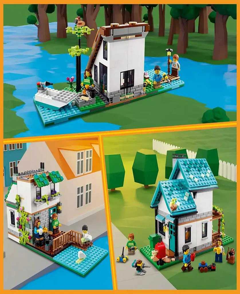 LEGO Creator 31139 3-in-1 Cozy House Toy House Building Set with Minifigures 3