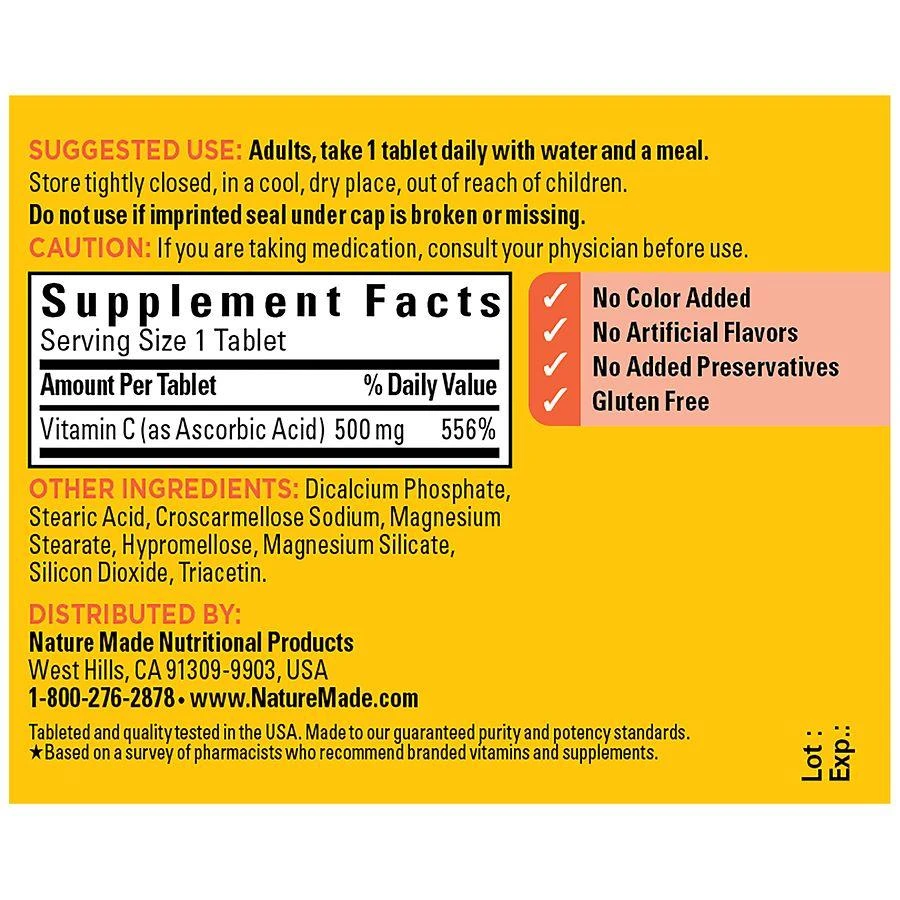 Nature Made Vitamin C 500 Mg Tablets 4