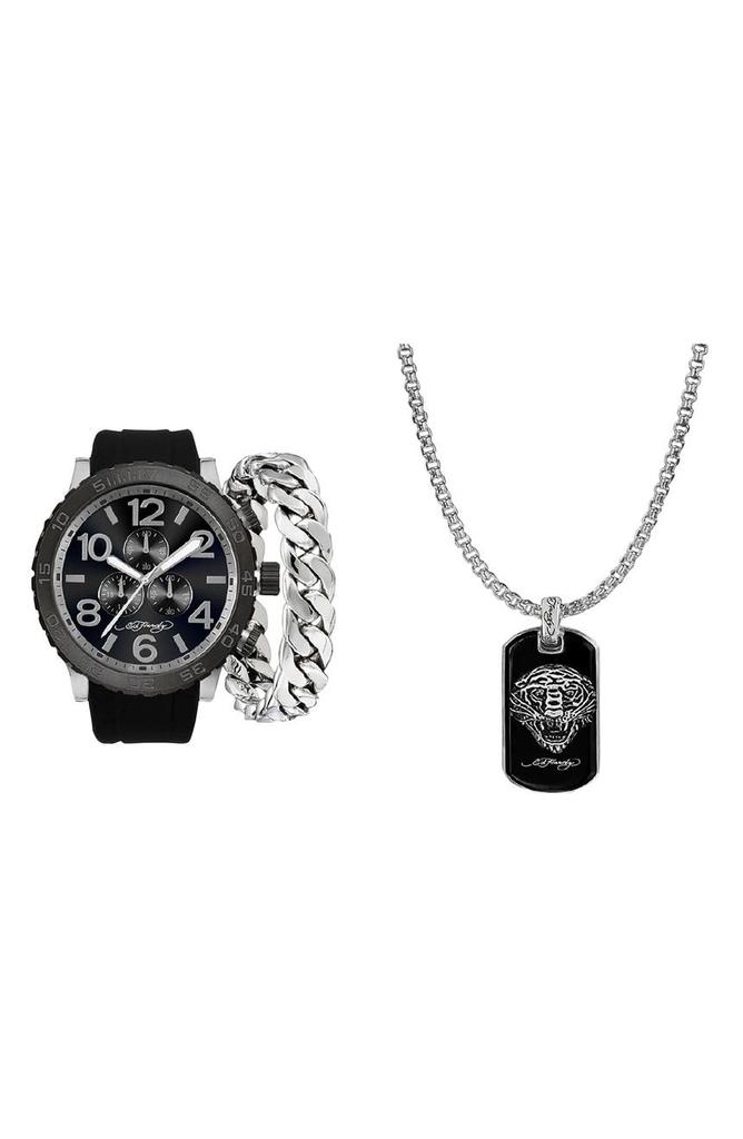 Ed Hardy 3-Piece Jewelry & Watch Set