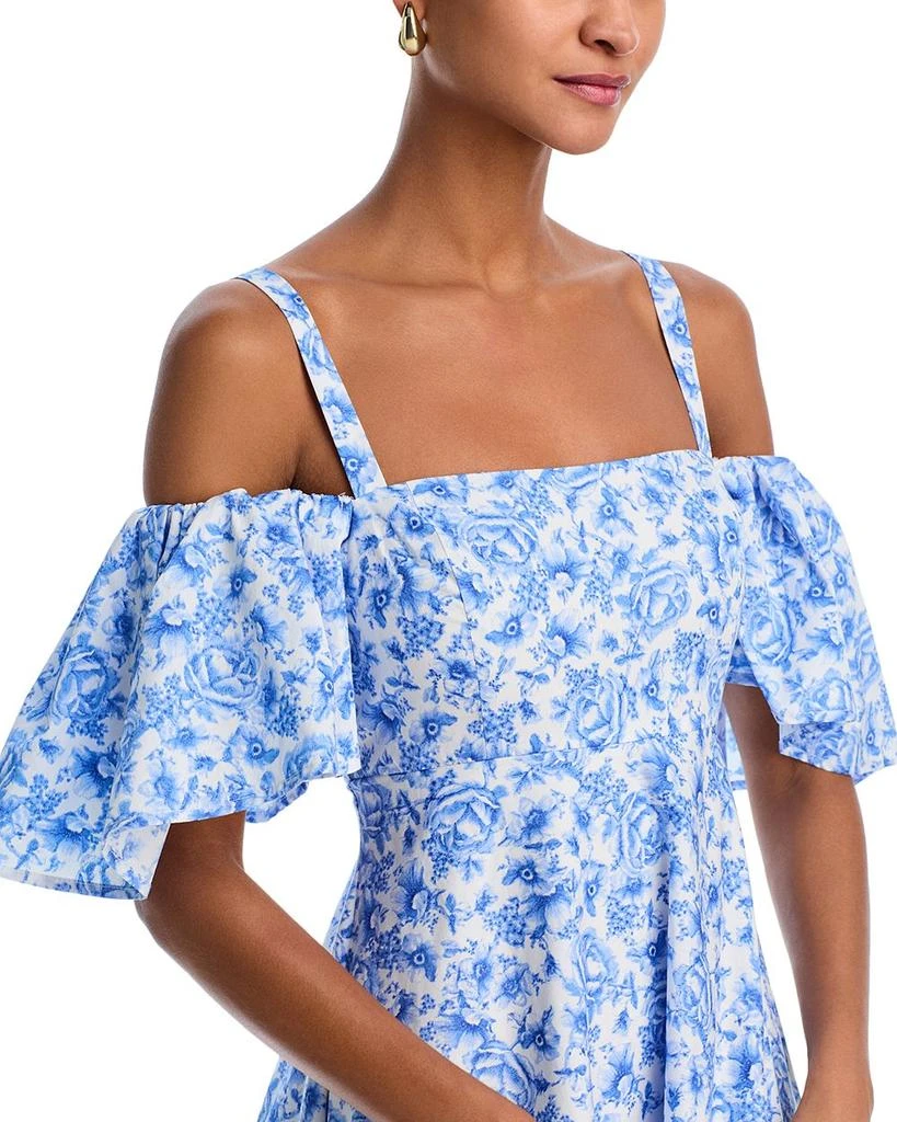 AQUA Off-the-Shoulder Cotton Maxi Dress - Exclusive 2