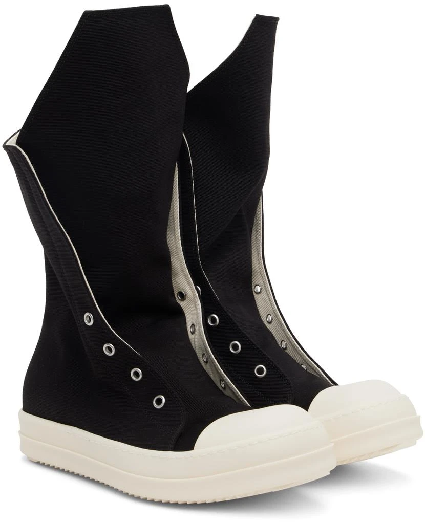 Rick Owens Black Barre Boot Sneakers 4