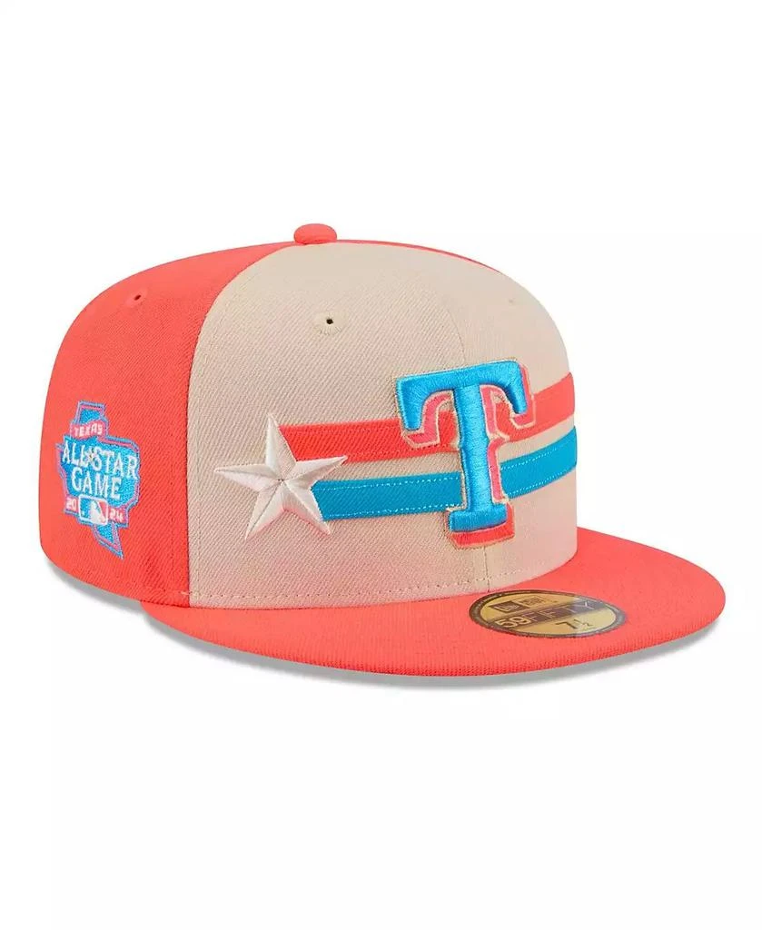 New Era Men's Cream Texas Rangers 2024 MLB All-Star Game 59FIFTY Fitted Hat 1