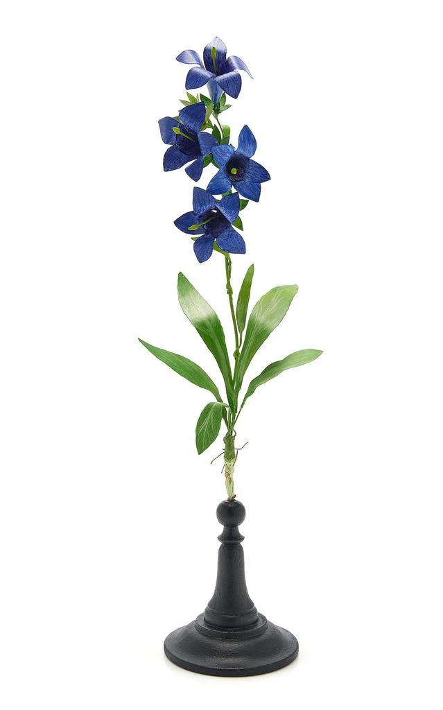 Erbavoglio Milano Erbavoglio Milano - Handcrafted Metal Bell Flower Sculpture - Blue - Moda Operandi 1