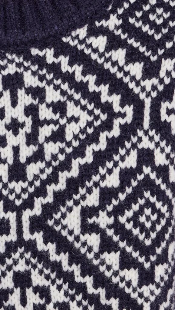 White + Warren Plush Alpaca Blend Nordic Crew Neck Sweater 5