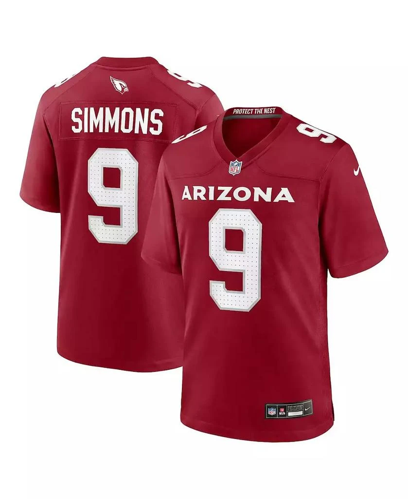 NIKE Men's Isaiah Simmons Cardinal Arizona Cardinals Game Player Jersey 1