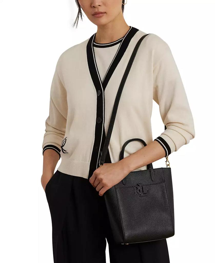 Ralph Lauren Pebbled Leather Small Cameryn Tote Bag