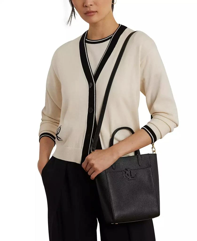 Ralph Lauren Pebbled Leather Small Cameryn Tote Bag 1