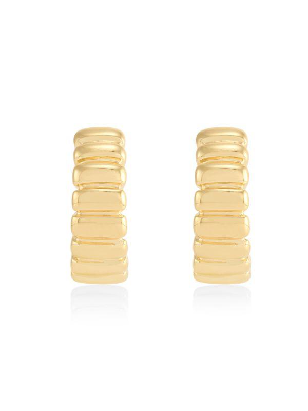 Saks Fifth Avenue 14K Yellow Gold Woven-Look Hoop Earrings