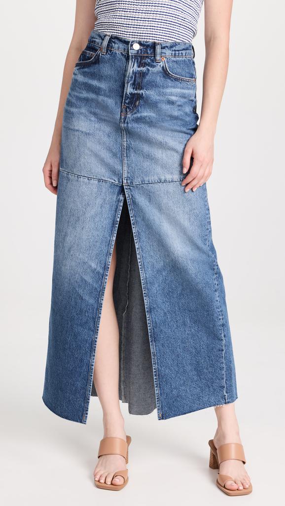 Reformation Tazz Maxi Denim Skirt