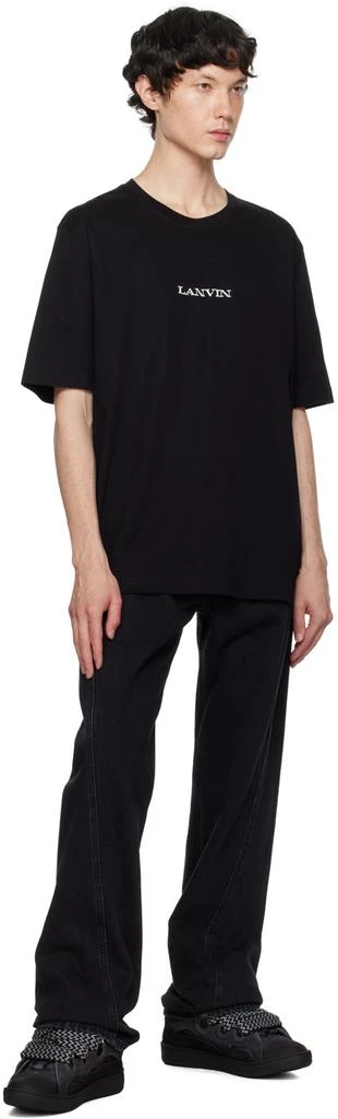 Lanvin SSENSE Exclusive Black Curb Sneakers 5