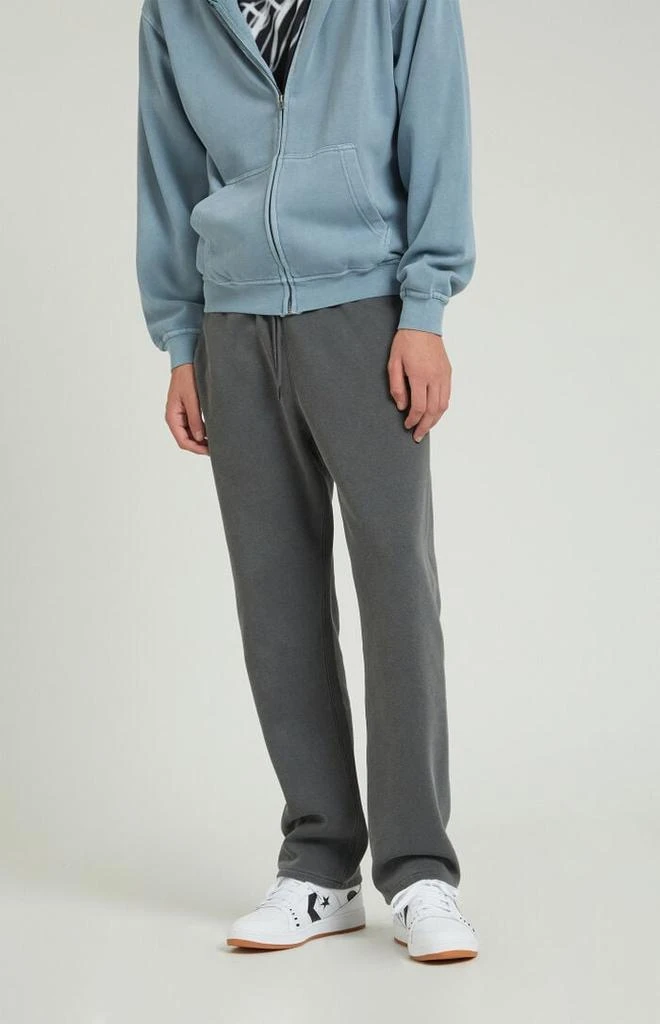 PacSun Washed Black Straight Leg Sweatpants 1
