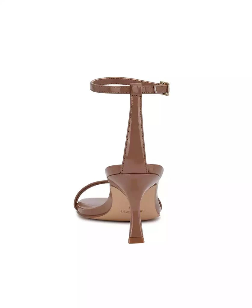 Nine West Women's Ripe Square Toe Kitten Heel Dress Sandals 3