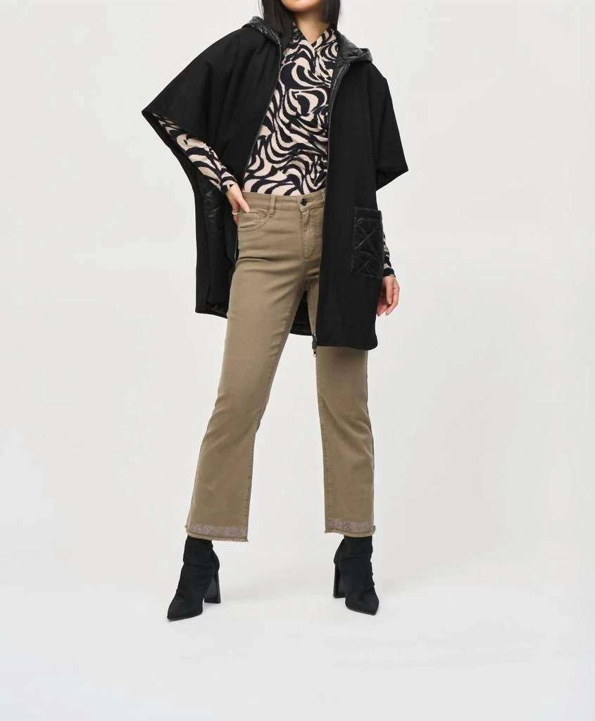 JOSEPH RIBKOFF Joseph Ribkoff - Reversible Quilted Hooded Cape 3