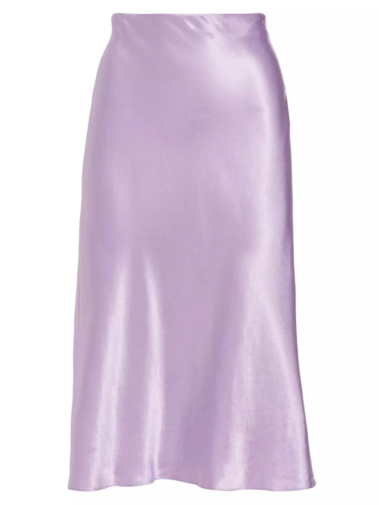 Vince Satin Slip Midi-Skirt 1