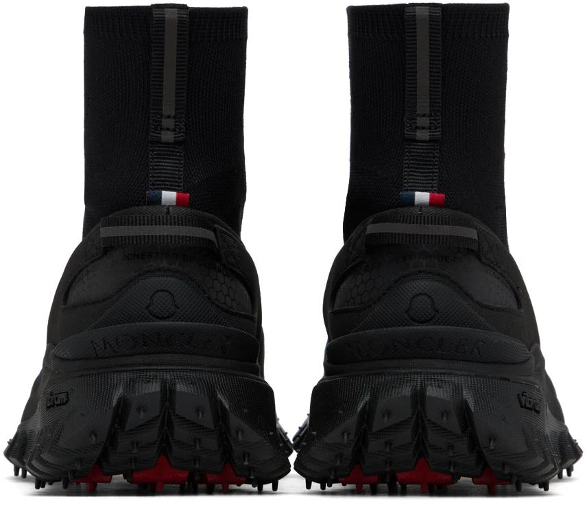 Moncler Black Trailgrip Knit High Top Sneakers 2