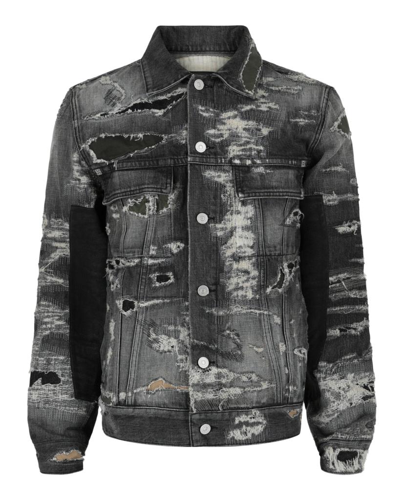 【GIVENCHY】logo-print denim ジャケット Givenchy - Logo-Print Denim Jacket - Black Givenchy