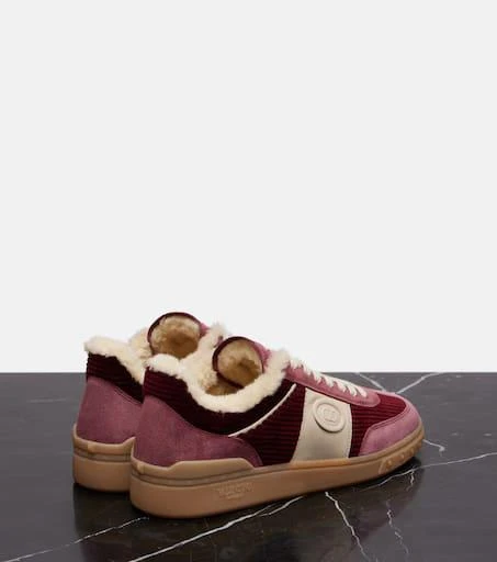Valentino Upvillage suede and corduroy sneakers 2