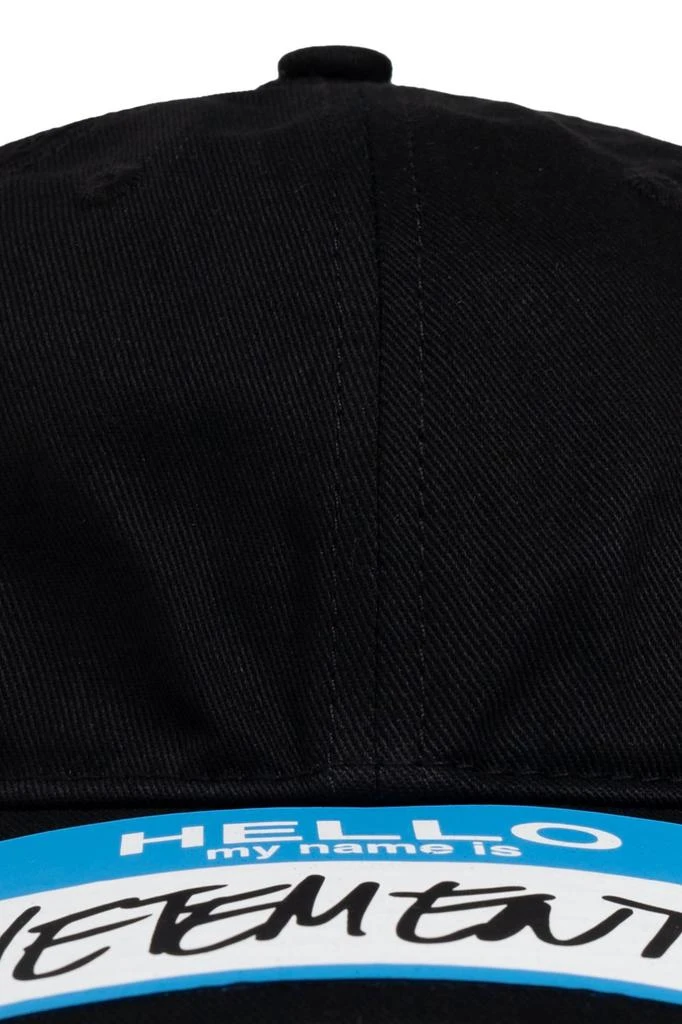 Vetements Vetements Logo Detailed Baseball Cap 3