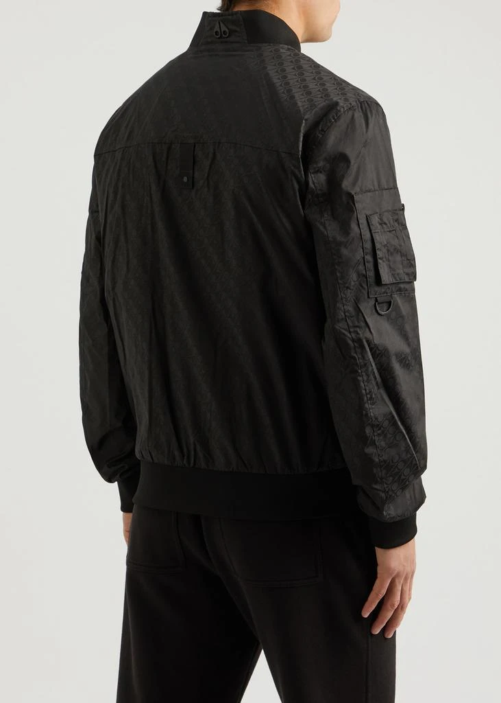 Moose Knuckles Courville logo-jacquard shell bomber jacket  3