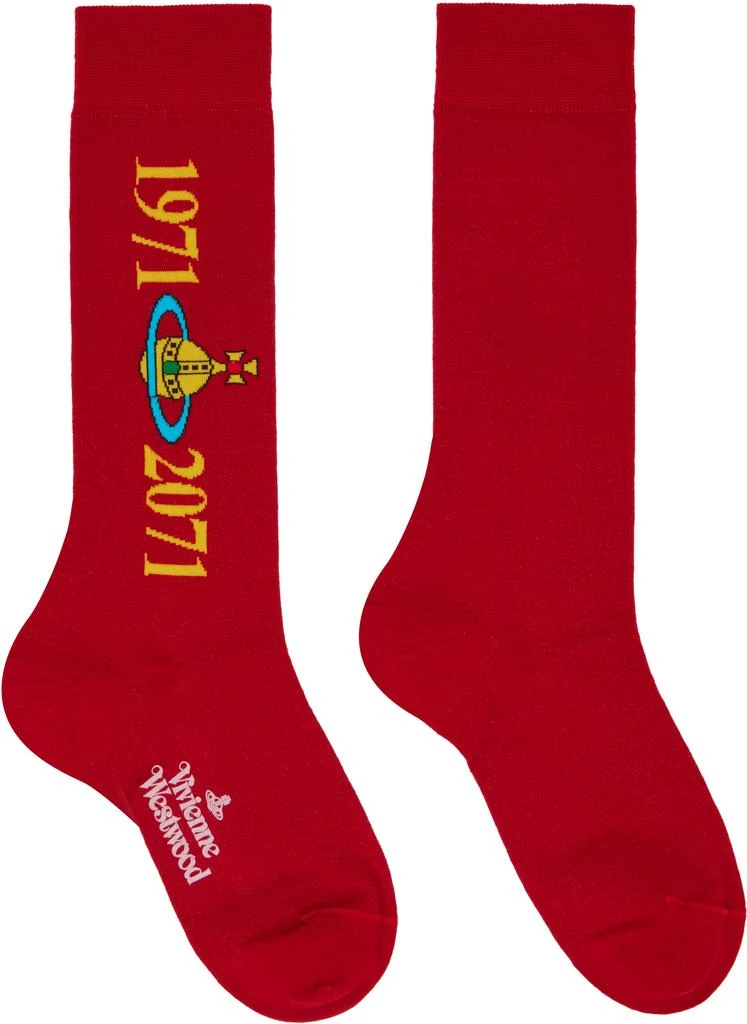 Vivienne Westwood Red Soccer Socks 1