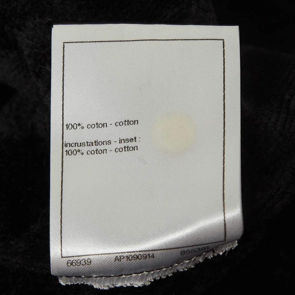 Chanel Chanel Black Terry Coco Beach Mini Cover-Up Dress S 6