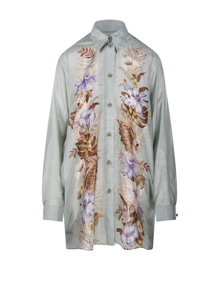 Zimmermann Acacia striped neck-tie blouse - Shirts - Free