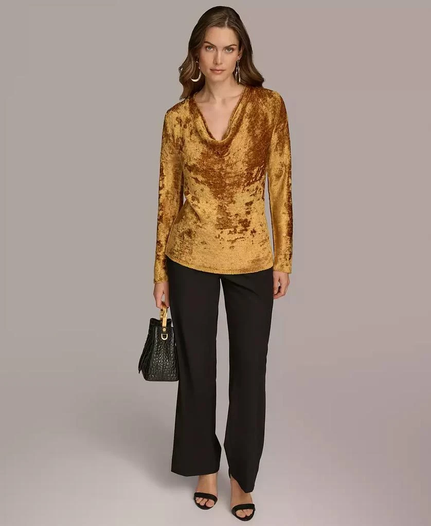 Donna Karan Women's Chenille Cowl Neck Sweater 4