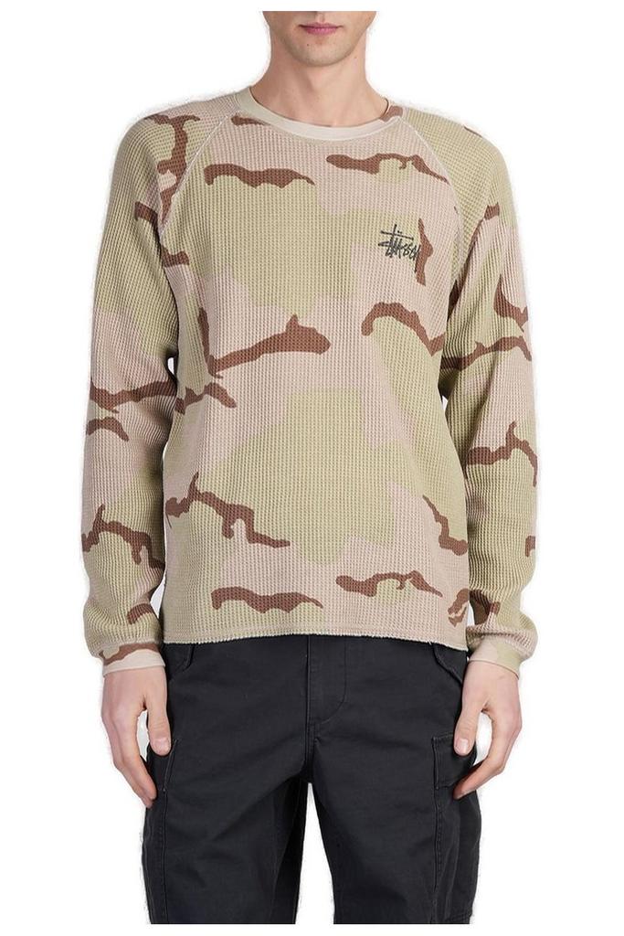 Stussy Raglan Sleeve Crew Grey Heather Men's - SS24 - US