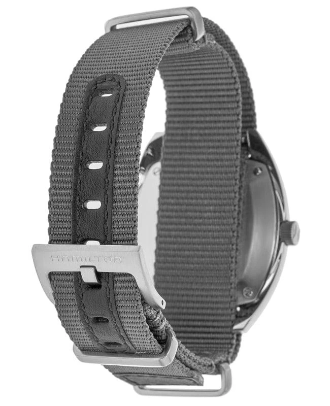 Hamilton Hamilton Khaki Aviation Pilot Pioneer Mechanical Silver Dial Fabric Strap Unisex Watch H76419951 4
