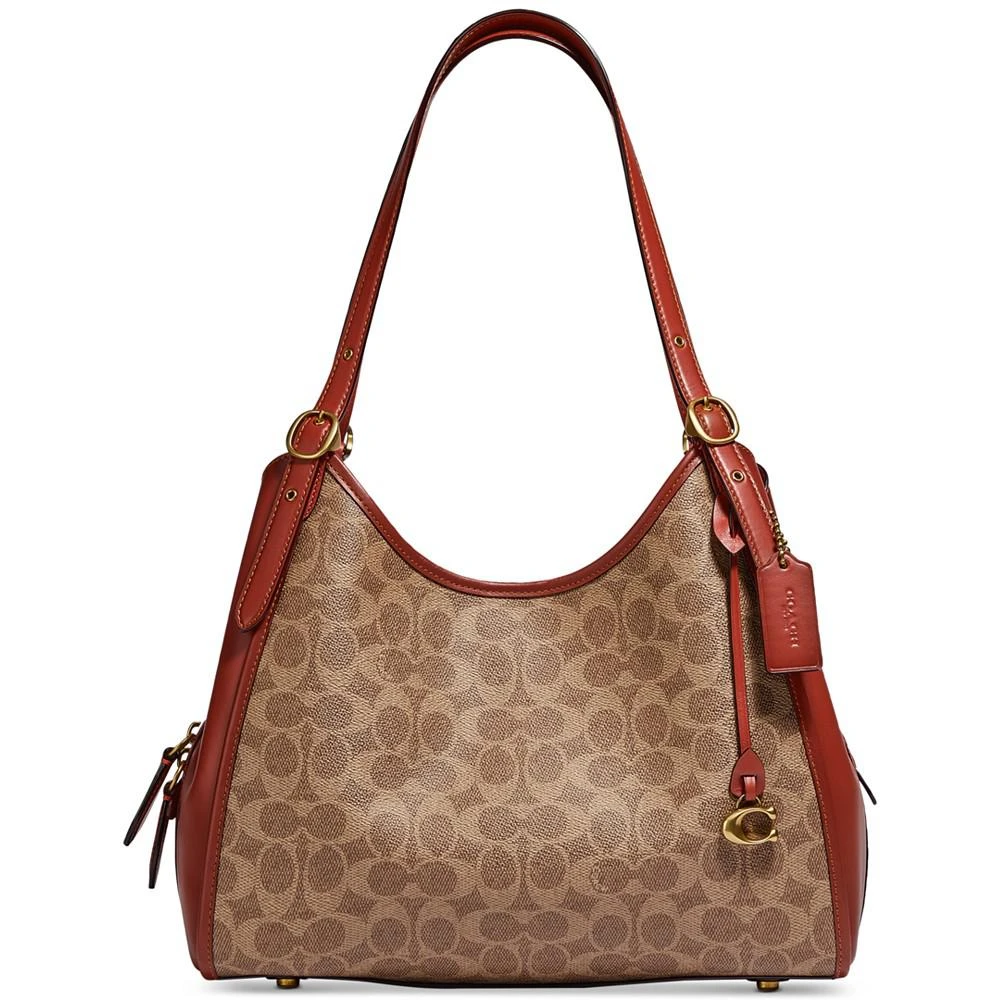 COACH Signature Coated Canvas Lori Shoulder Bag 1