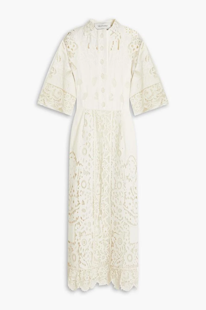 Valentino Guipure lace linen maxi dress 1