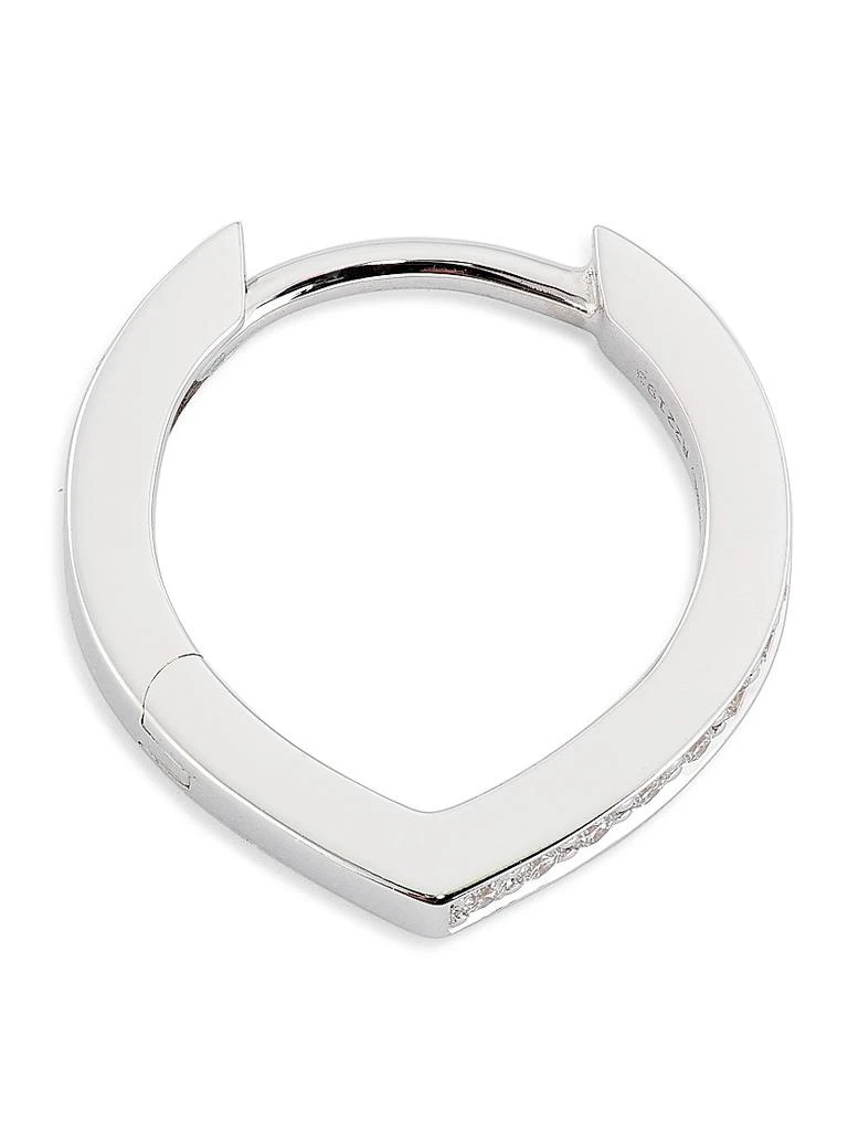 Repossi Antifer 18K White Gold 
Diamond Single Hoop Earring 4