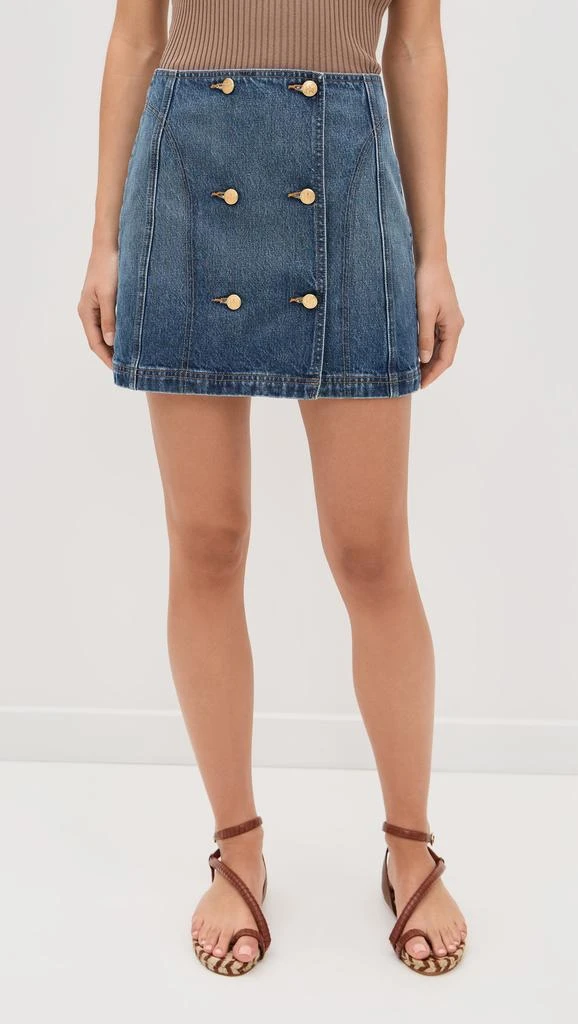 Ulla Johnson The Clara Mini Denim Skirt 6