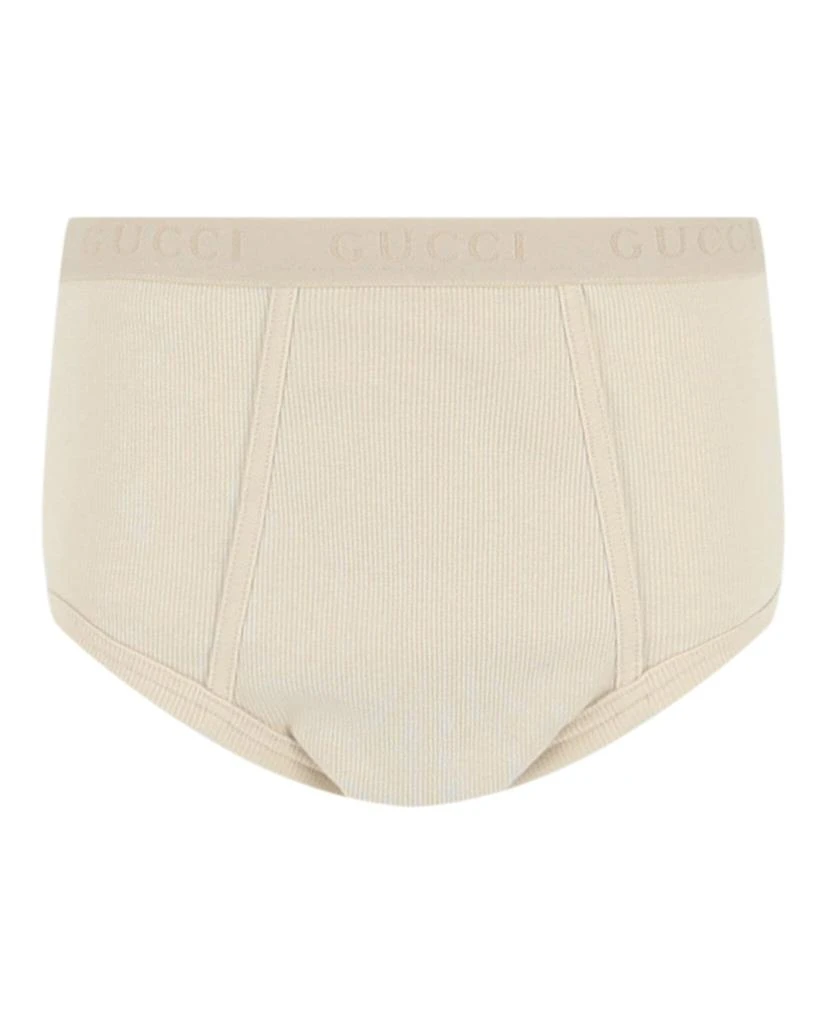 Gucci High-Waisted Ribbed Underwear 1