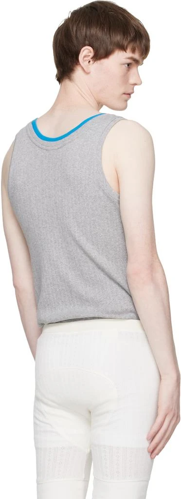 Dries Van Noten Gray Pointelle Tank Top 3