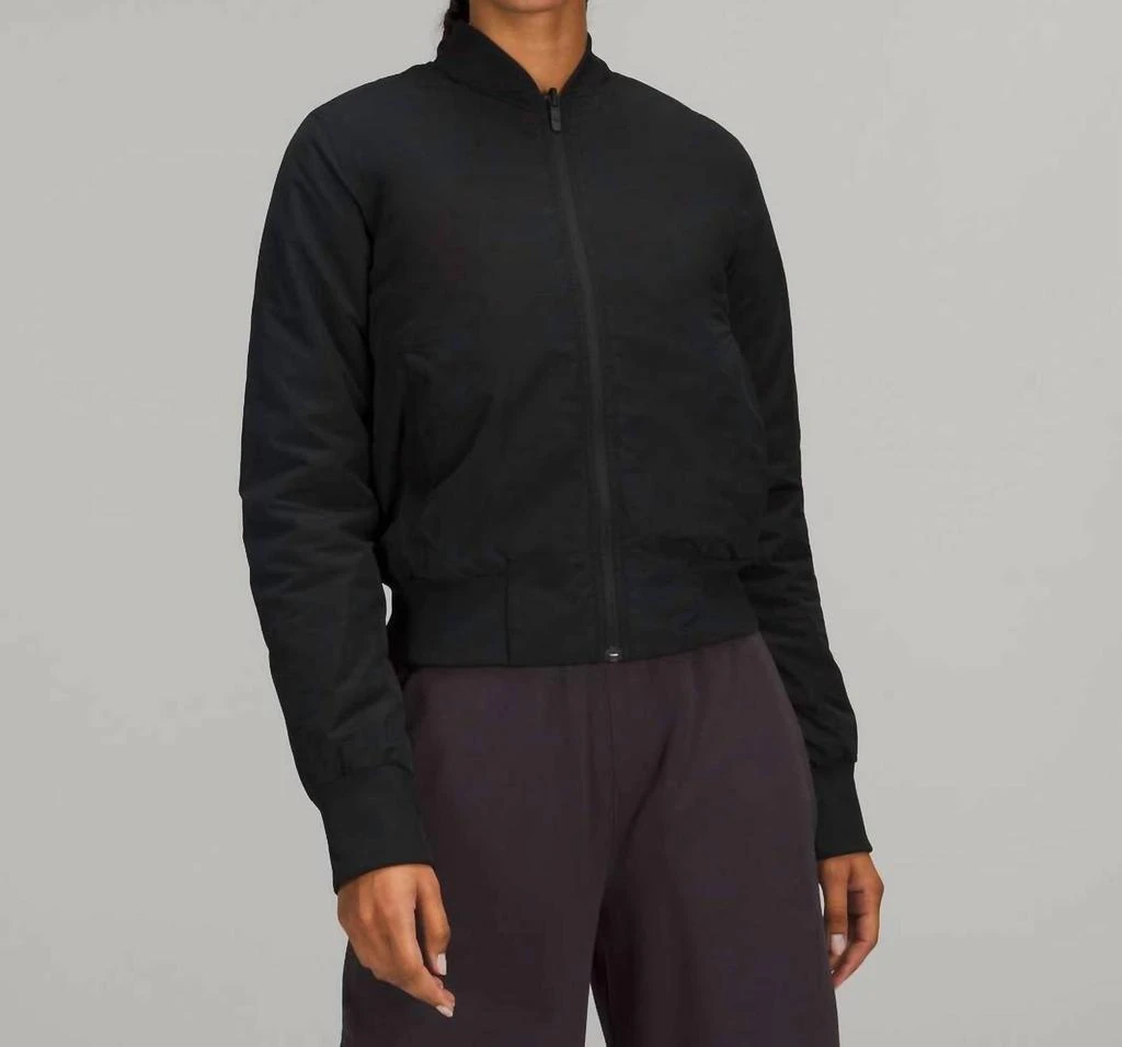 Lululemon Non-Stop Bomber Jacket In Black 1