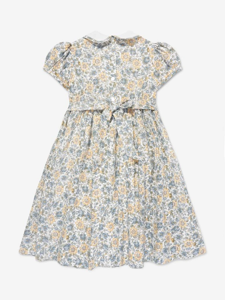 Sarah Louise Sarah Louise Girls Cotton Floral Dress in Yellow 2