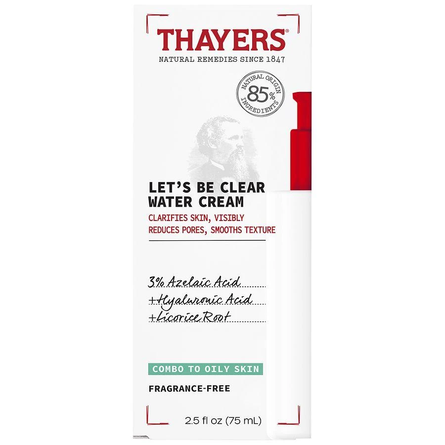 Thayers Let's Be Clear Water Face Cream Fragrance Free 7