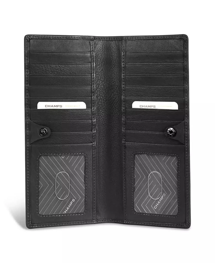 CHAMPS Men's Onyx Collection Leather Breast Wallet 3