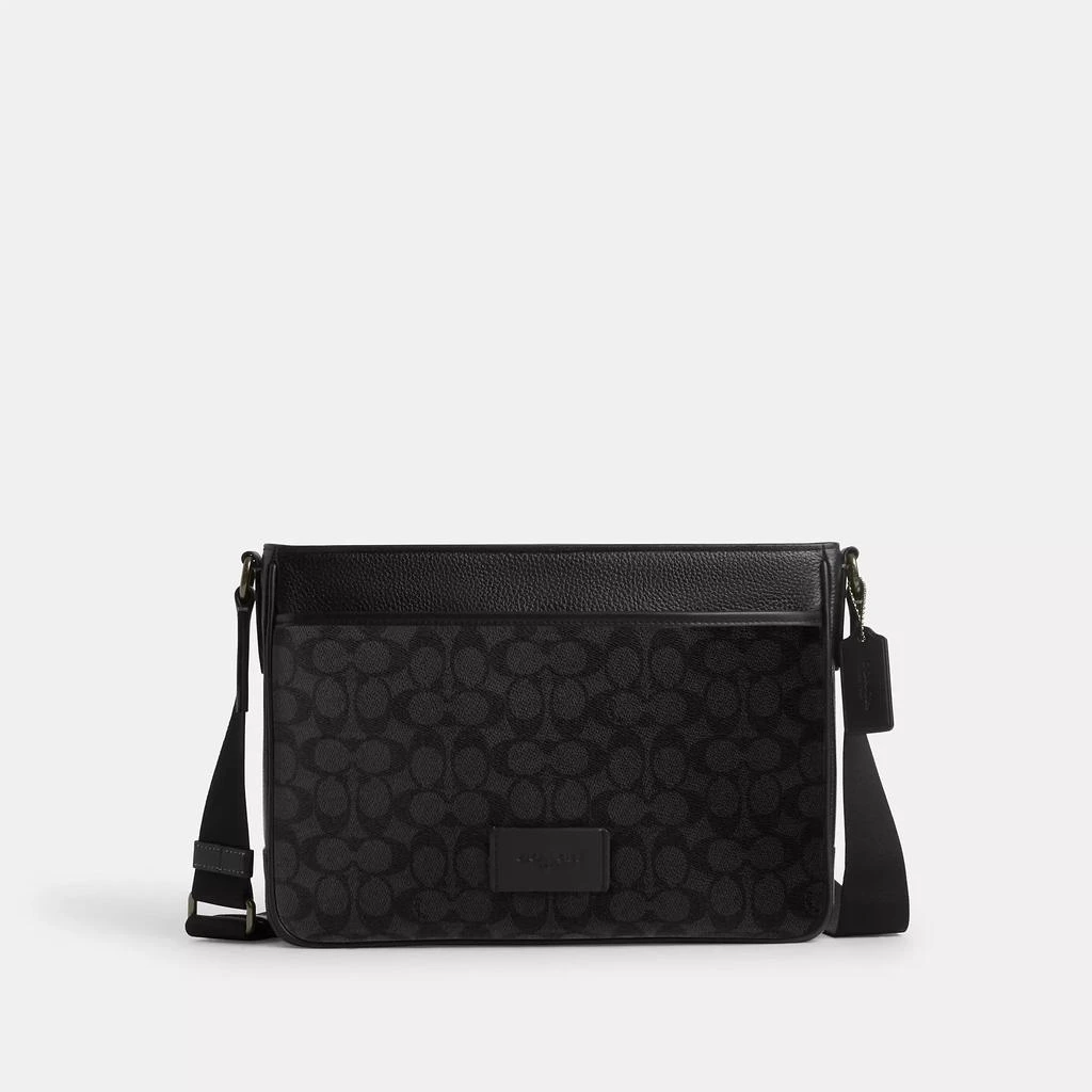 Coach District Crossbody Bag In Signature Canvas 1
