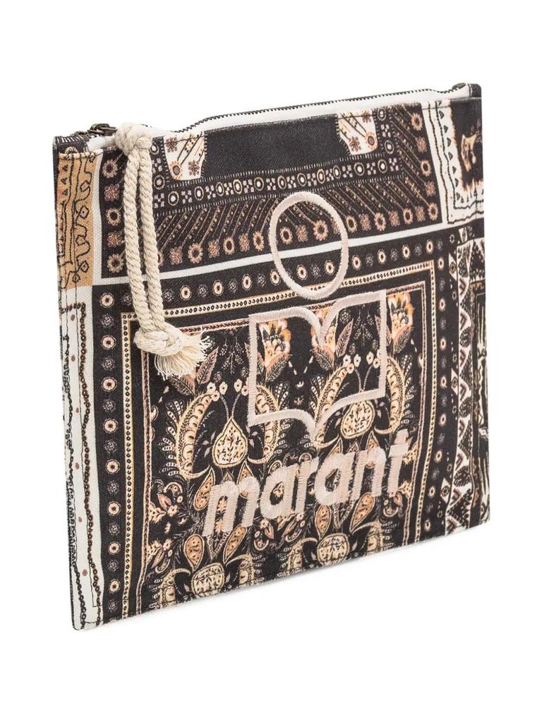 【関税込み】Netia Ge Pouch - Isabel Marant - Cotton - Black Isabel Marant NETIA GE POUCH - BeyondStyle