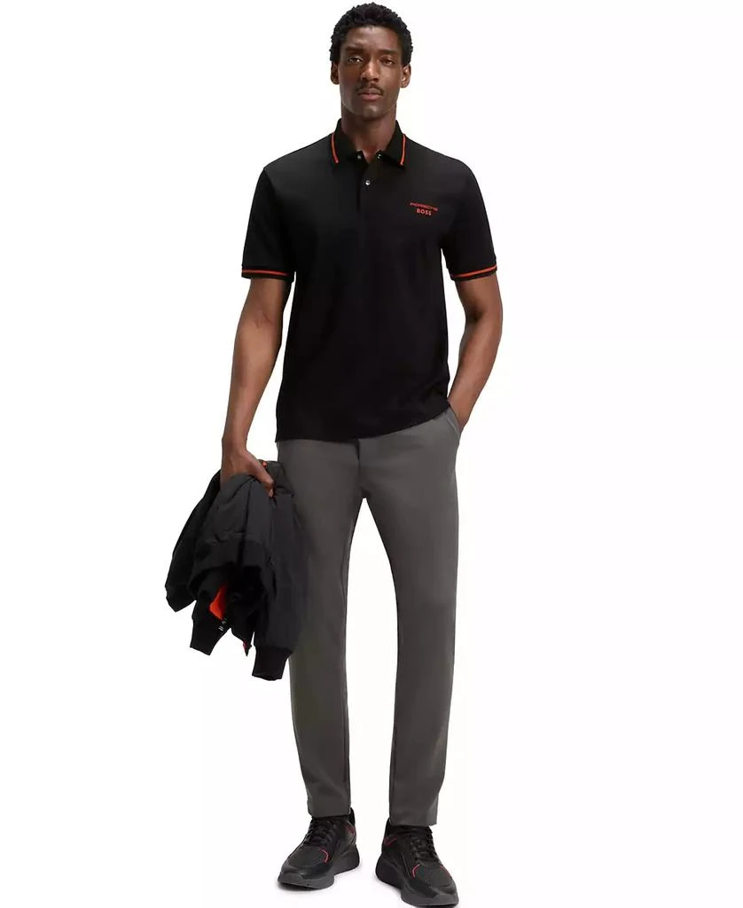 Hugo Boss Porsche x BOSS Men's Cotton Moisture Control Polo Shirt 4